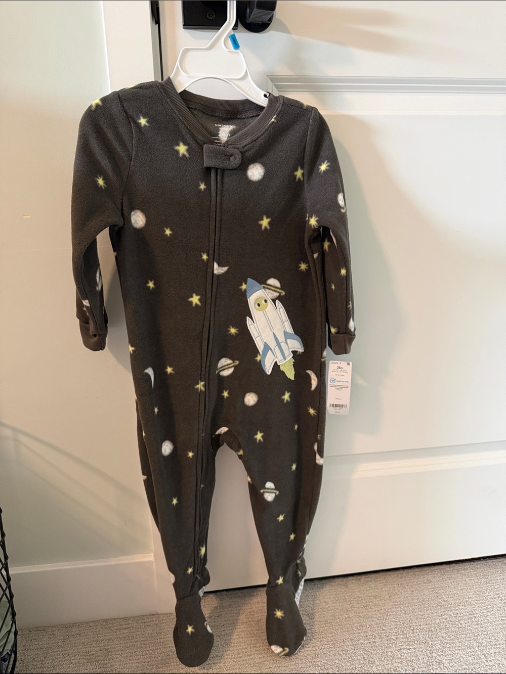 24m One-Piece Pajamas - fleece